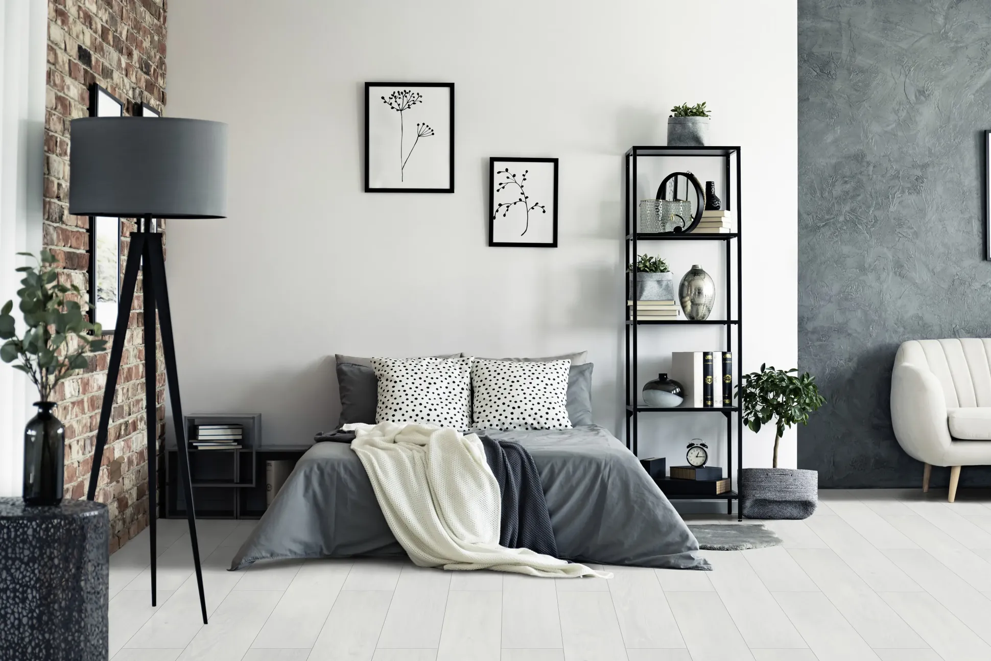 Classen Laminat Megaloc Aquaprotect 128,5 x 19,2 cm 8 mm Oak white creme