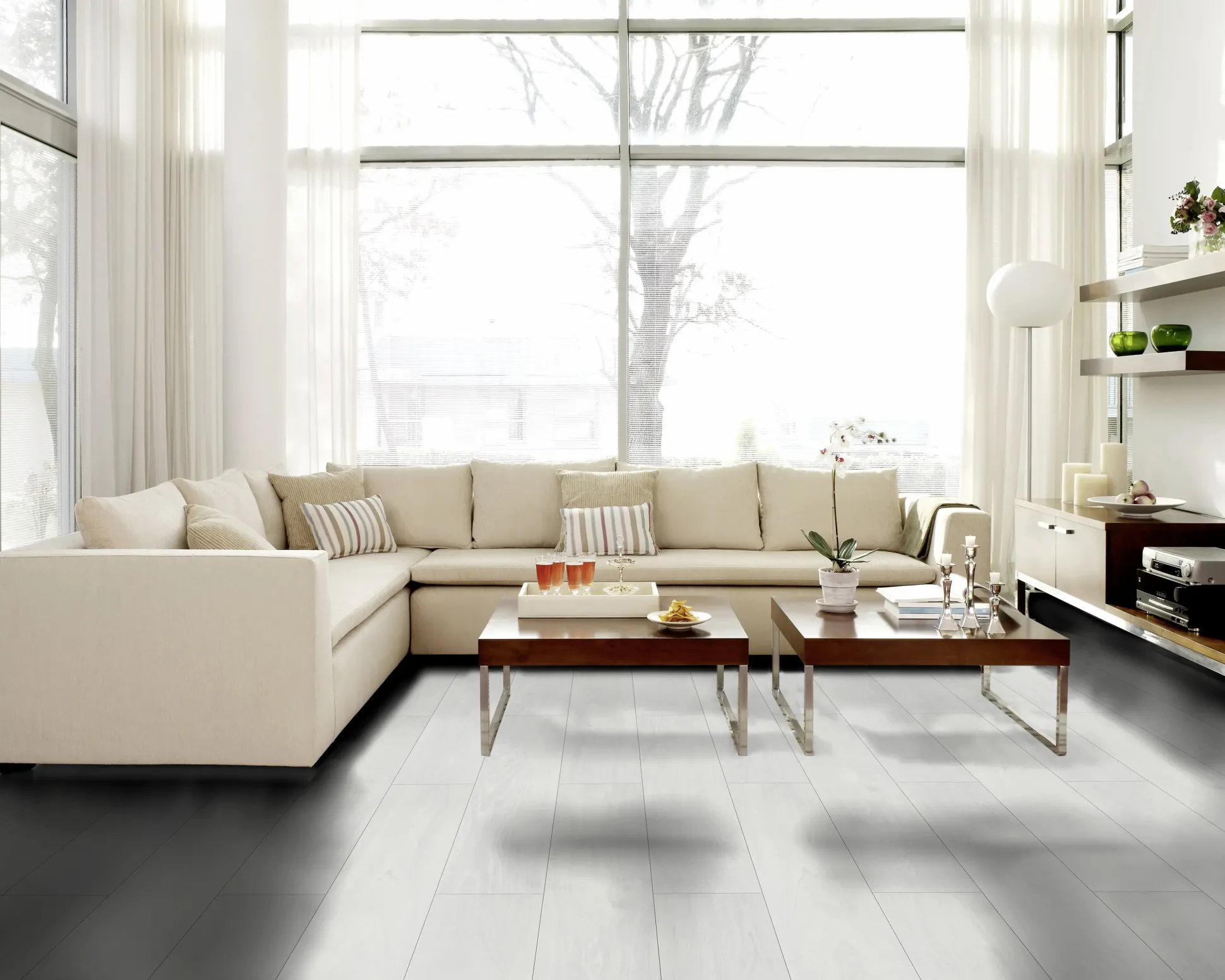 Classen Laminat Megaloc Aquaprotect 128,5 x 19,2 cm 8 mm Oak white creme