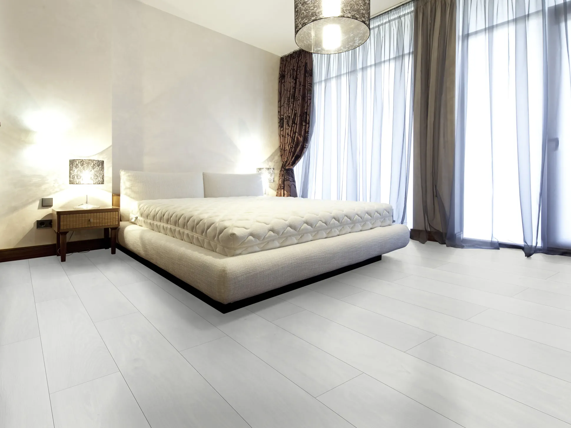 Classen Laminat Megaloc Aquaprotect 128,5 x 19,2 cm 8 mm Oak white creme