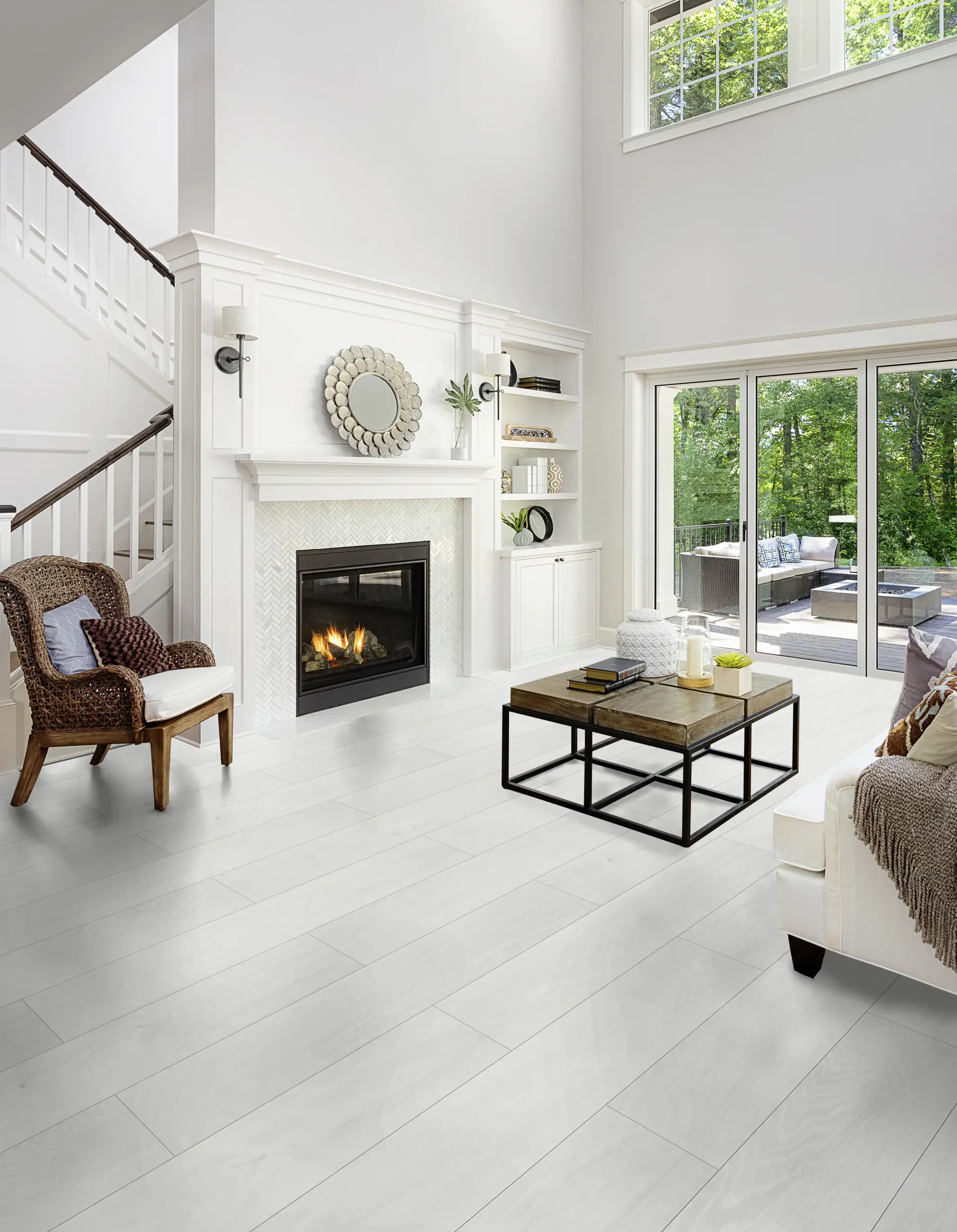 Classen Laminat Megaloc Aquaprotect 128,5 x 19,2 cm 8 mm Oak white creme