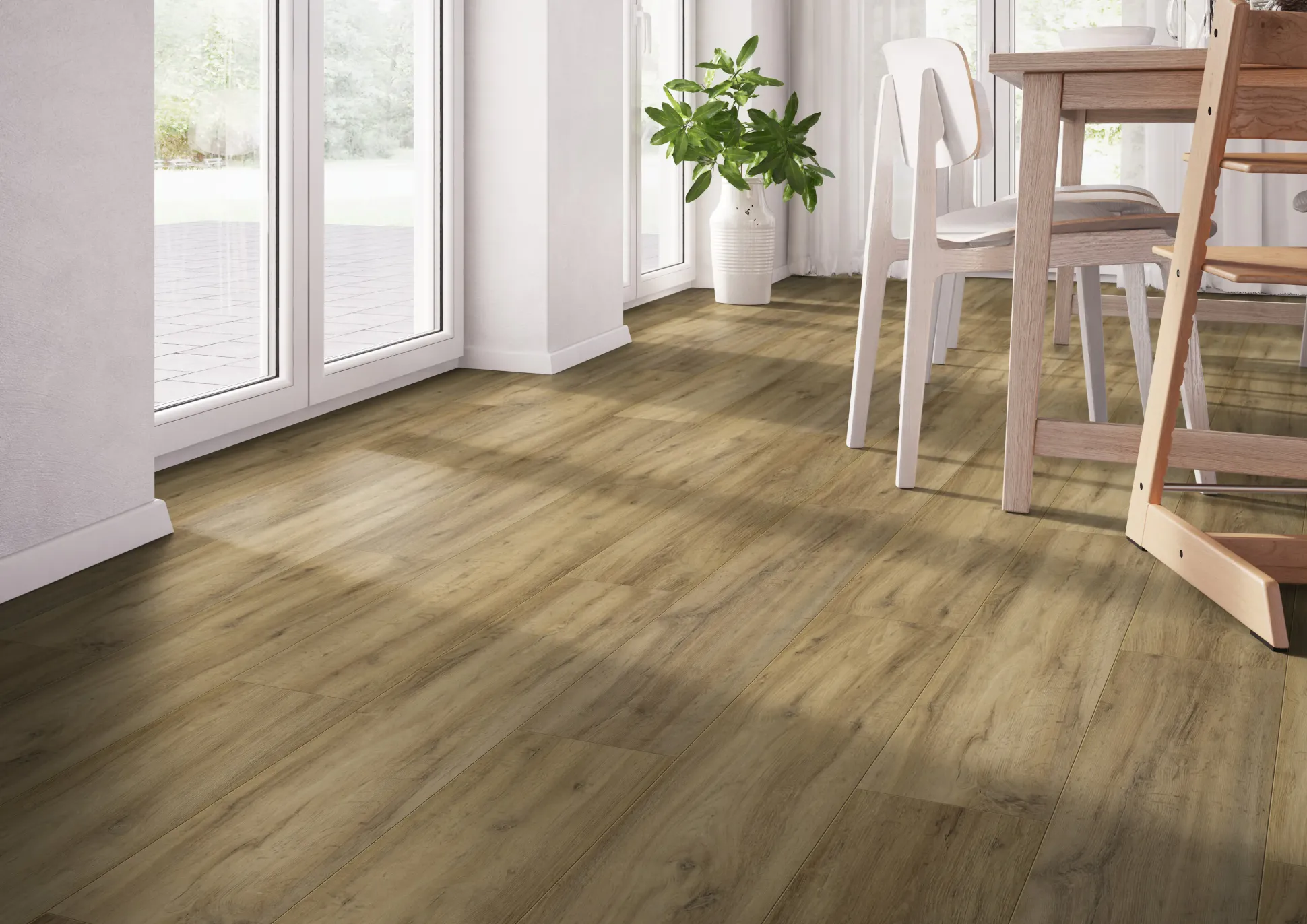 Classen Laminat Megaloc Aquaprotect 128,5 x 19,2 cm 8 mm Oak natural