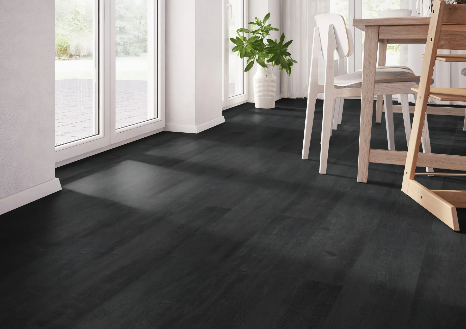 Classen Laminat Megaloc Aquaprotect 128,5 x 19,2 cm 8 mm Oak black