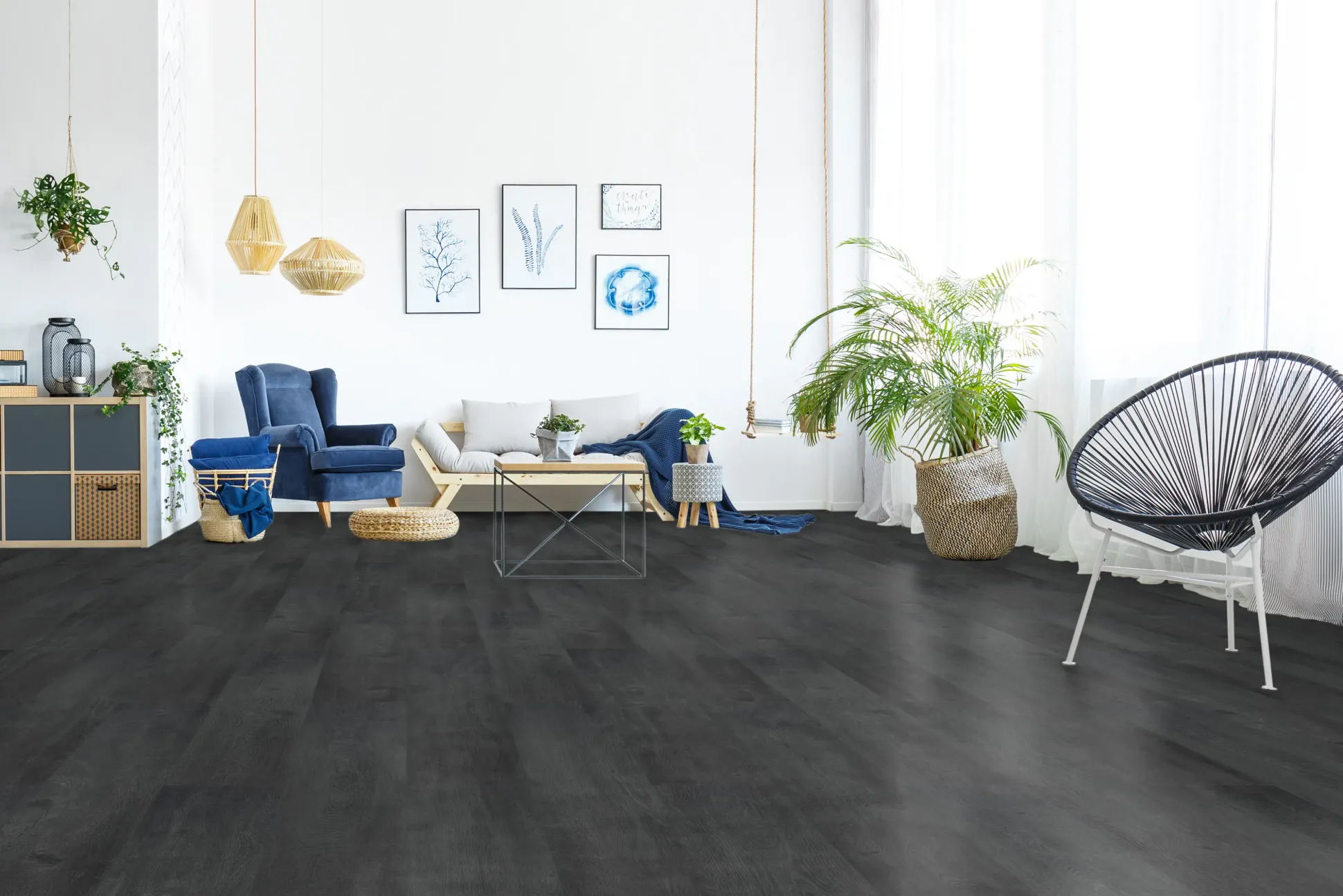 Classen Laminat Megaloc Aquaprotect 128,5 x 19,2 cm 8 mm Oak black