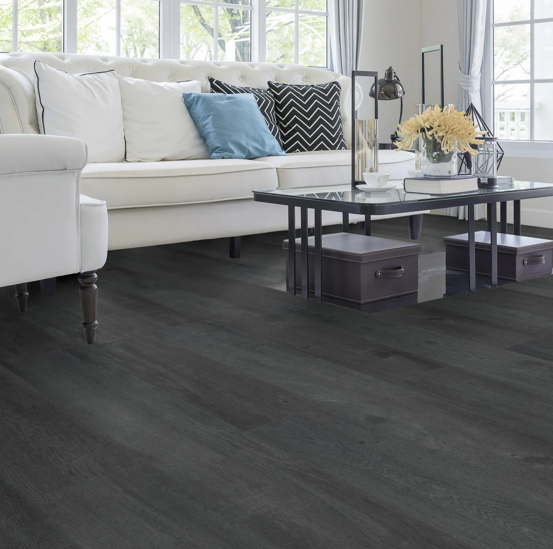 Classen Laminat Megaloc Aquaprotect 128,5 x 19,2 cm 8 mm Oak black