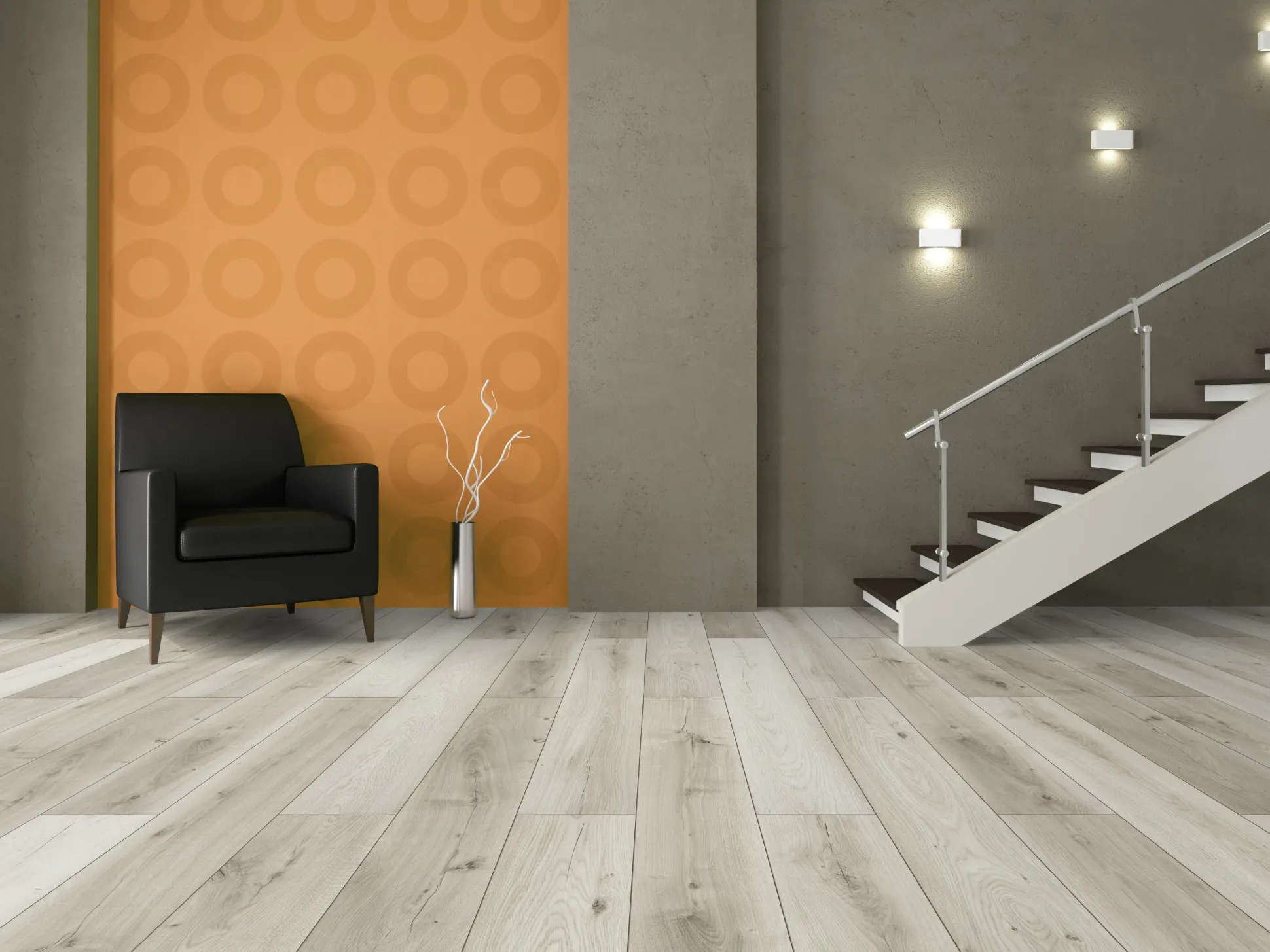 Classen Laminat Megaloc Aquaprotect 128,5 x 19,2 cm 8 mm Eiche grau mix