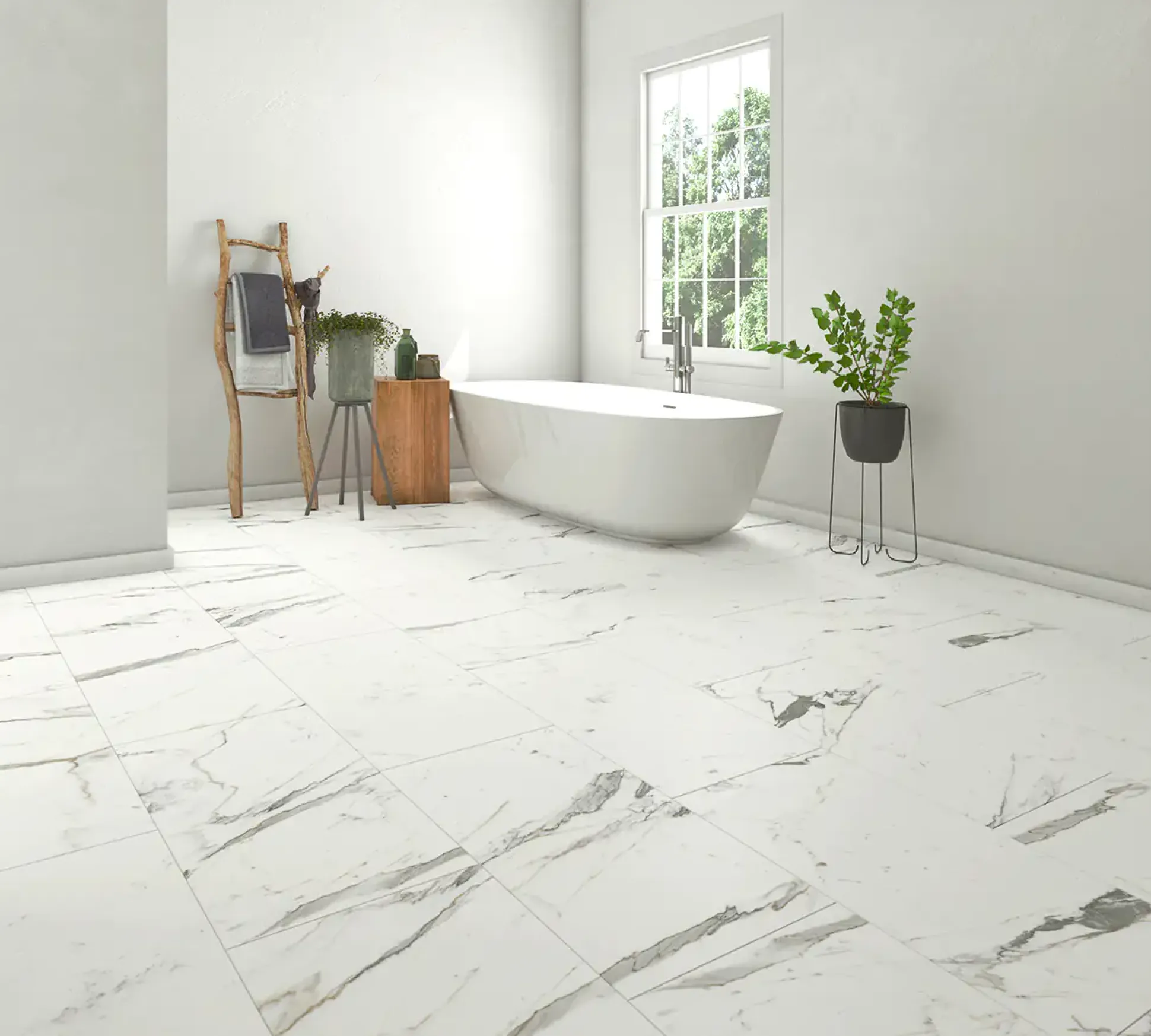 Classen Neo Vario Statio Marmor 118 x 39,2 cm weiß