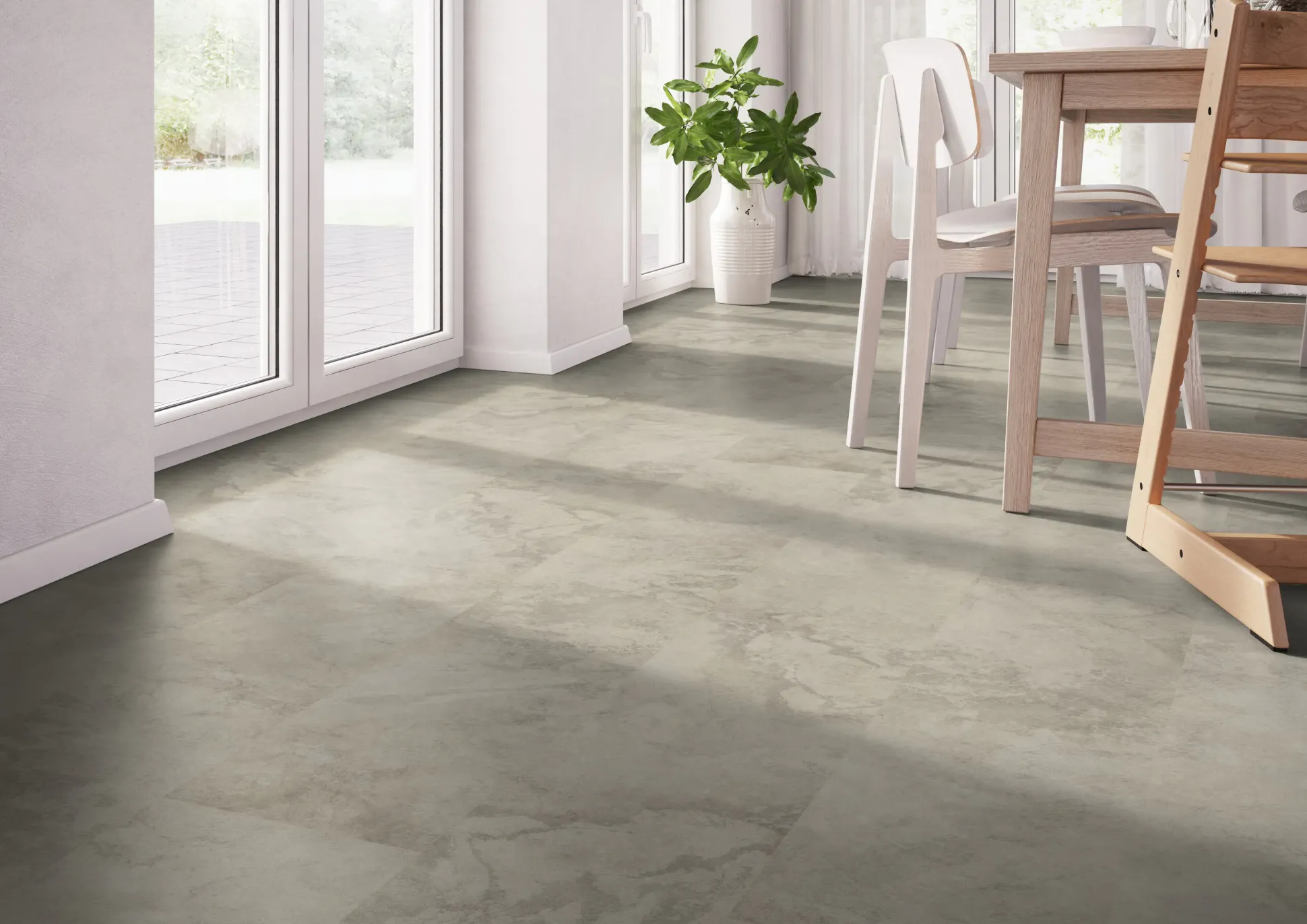 Classen Vinylboden Fliese Nimbus Beige 63,8 x 31 cm