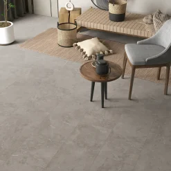 Classen Vinylboden Fliese Ceramin Floors Tera Marmor grau