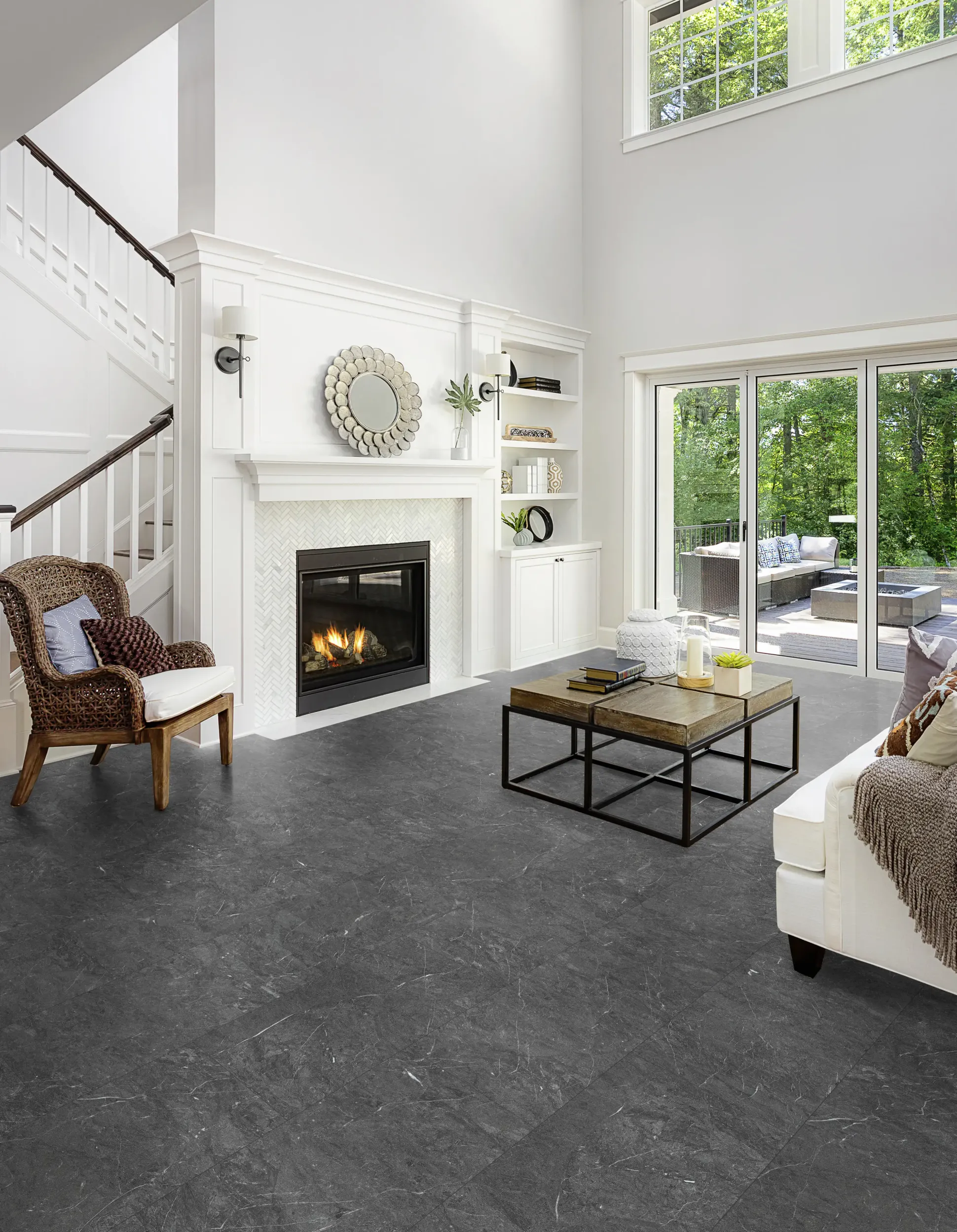 Classen Vinylboden Fliese Infinity dark 63,8 x 31 cm