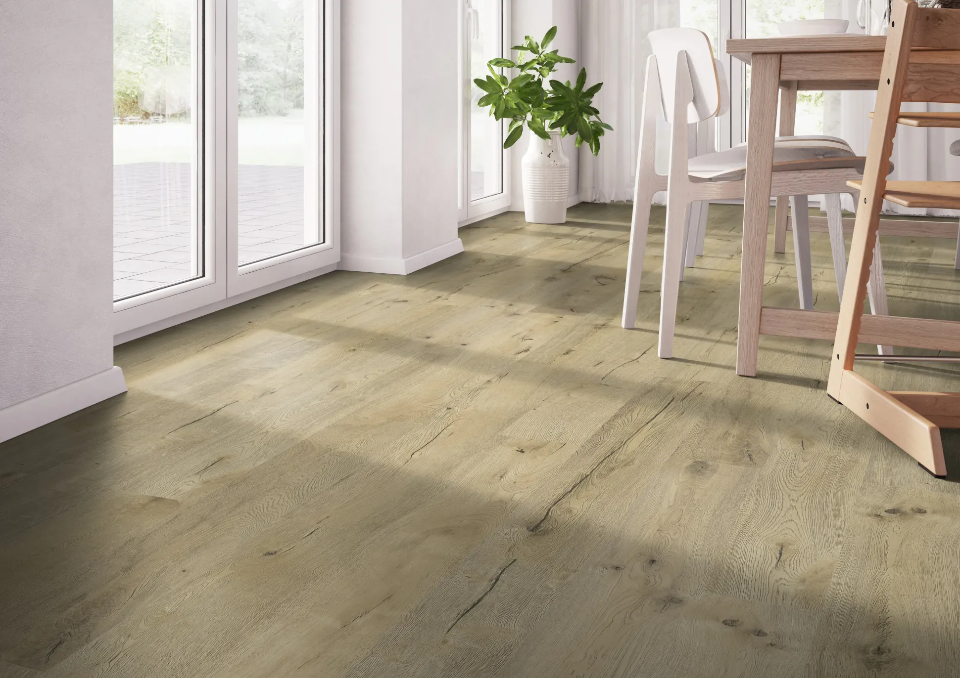 Classen Vinylboden Risseiche natur Landhausdiele