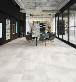 Classen Visiogrande Laminat Fliese Megaloc Aquaprotect 60,4 x 28 cm Fließestrich weiß