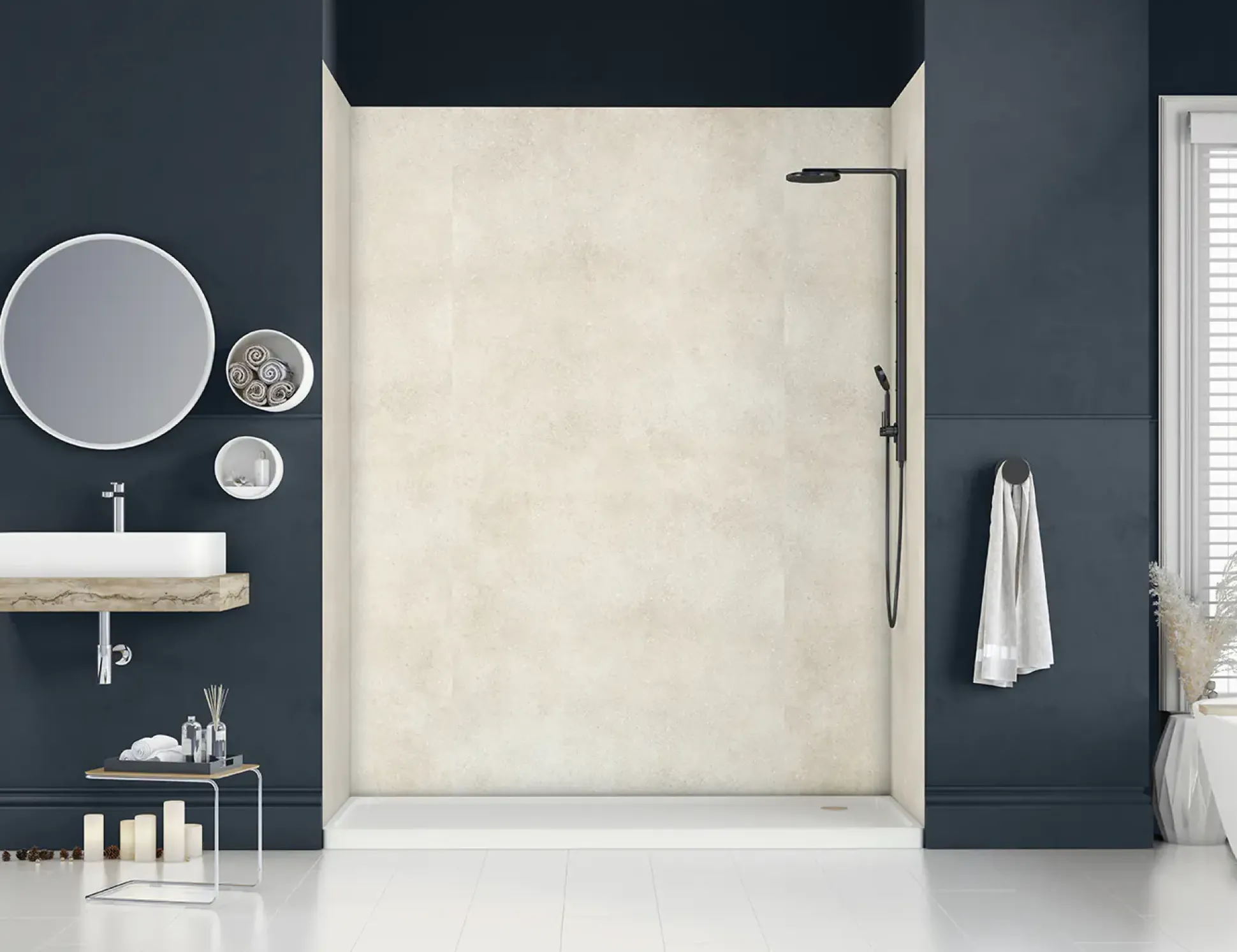 Classen Wandverkleidung Vario Stone white 255 x 120 cm x 3 mm