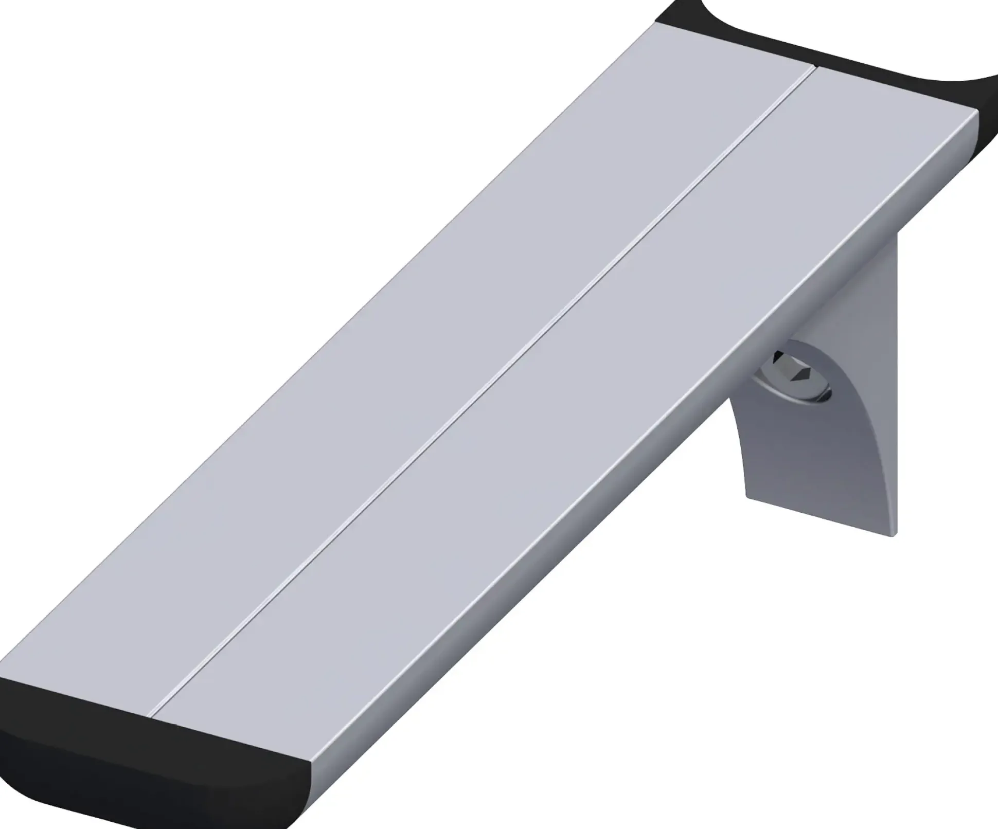 coaxis®-Regalträger 250 mm 250 x 51 mm Aluminium roh blank