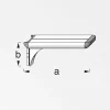 coaxis®-Regalträger 200 mm 200 x 51 mm Aluminium roh blank