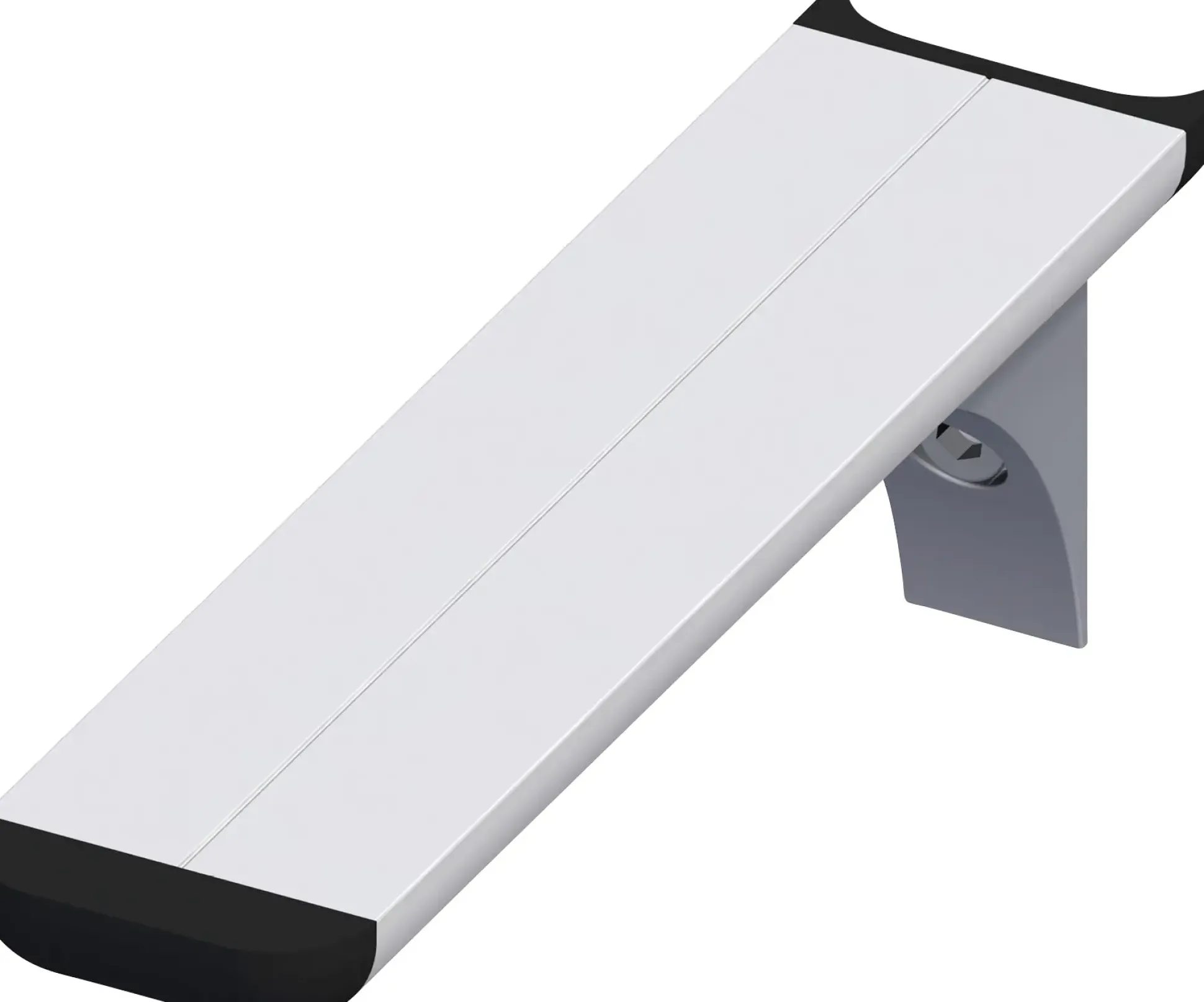 coaxis®-Regalträger 200 mm 200 x 51 mm Aluminium eloxiert silber