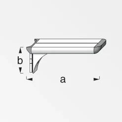 coaxis®-Regalträger 67 mm 67 x 51 mm Aluminium eloxiert silber
