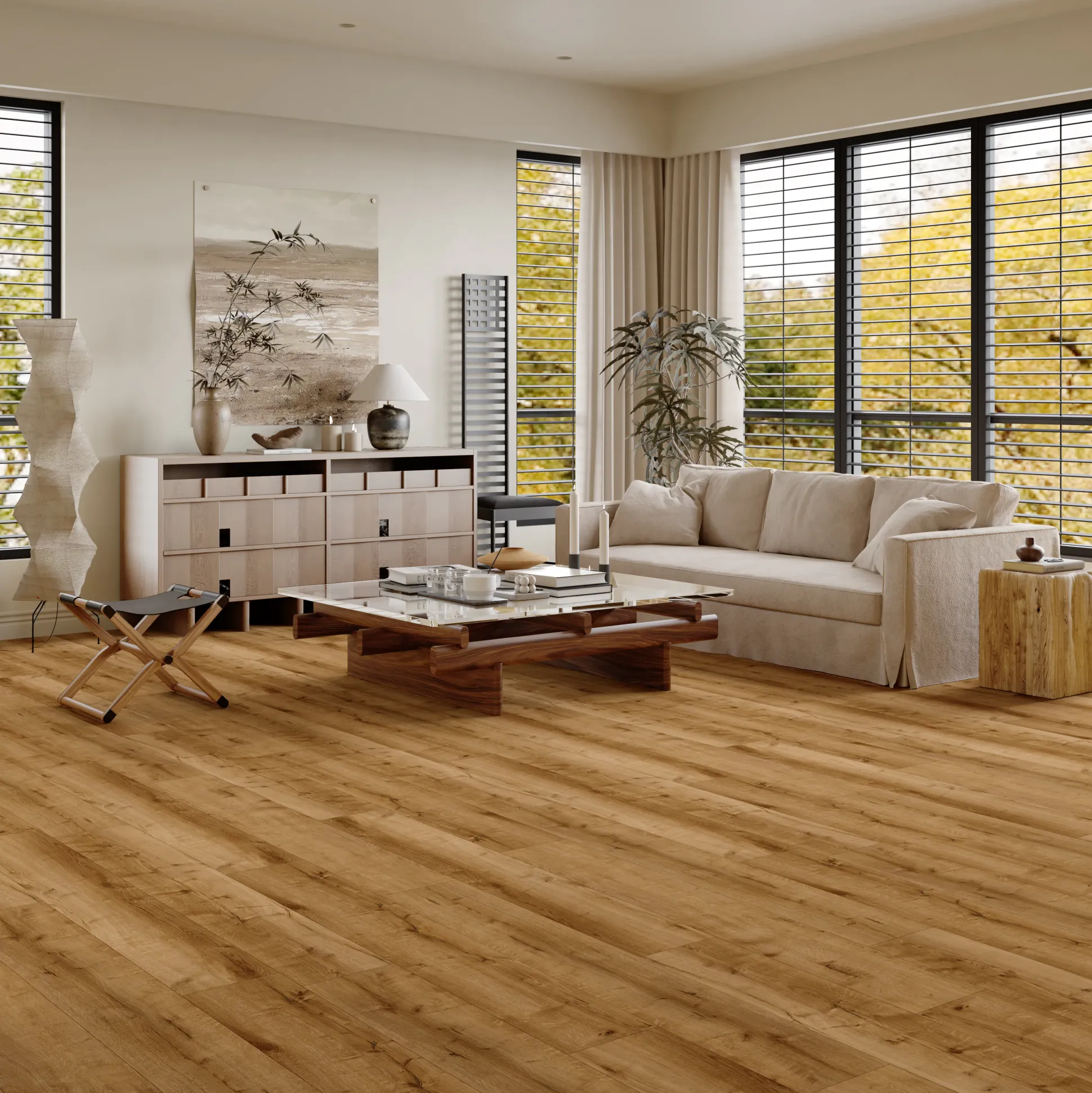 Decoflooring Vinylboden mit Trittschalldämmung Landhausdiele Eiche Castell