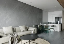 Decoflooring Wandpaneel Marmor 260 x 90 x 0,5 cm grau
