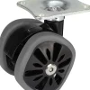 Design-Doppelrolle 58 x 10,5 mm Tragkr. 70 kg grau