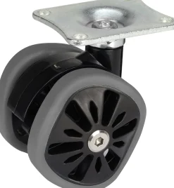 Design-Doppelrolle 58 x 10,5 mm Tragkr. 70 kg grau