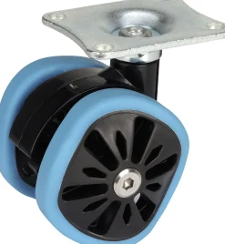 Design-Doppelrolle 58 x 10,5 mm Tragkr. 70 kg blau