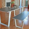 Dieda Bankgestell V-Form weiß Maße (L x B x H): 420 x 400 x 70 mm