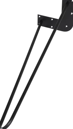 Dieda Tischbein Hairpin schwarz Maße (L x B x H): 710 x 255 x 59 mm