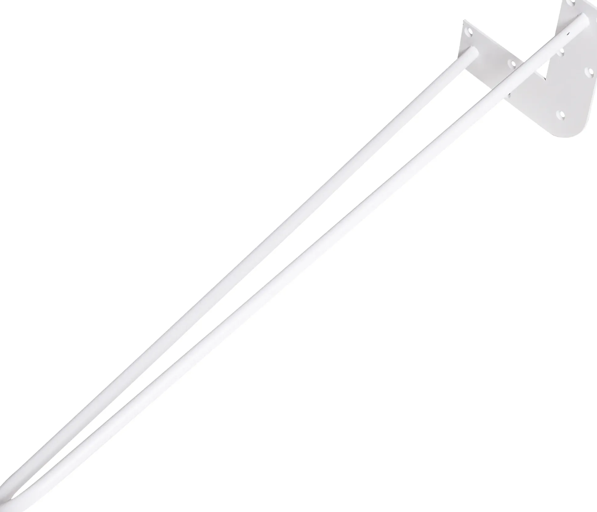 Dieda Tischbein Hairpin weiß Maße (L x B x H): 710 x 255 x 59 mm