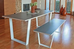 Dieda Tischbein V-Form weiß Maße: 71,0 x 70,0 x 10,0 cm