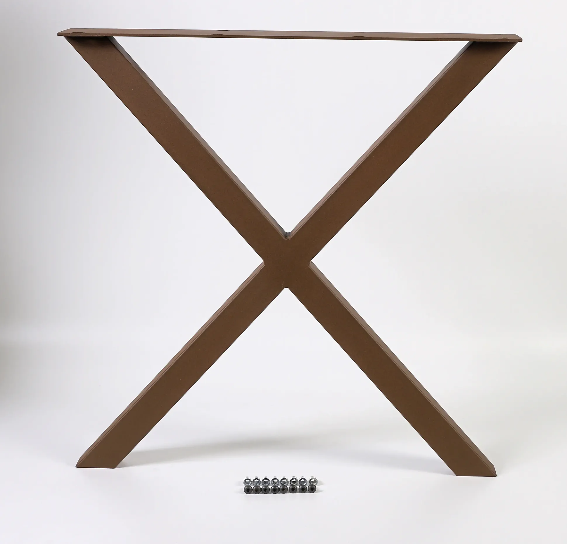 Dieda Tischbein X-Form rostoptik Maße: 71,0 x 70,0 x 10,0 cm