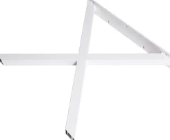 Dieda Tischbein X-Form weiß Maße (L x B x H): 71,0 x 70,0 x 10,0 cm