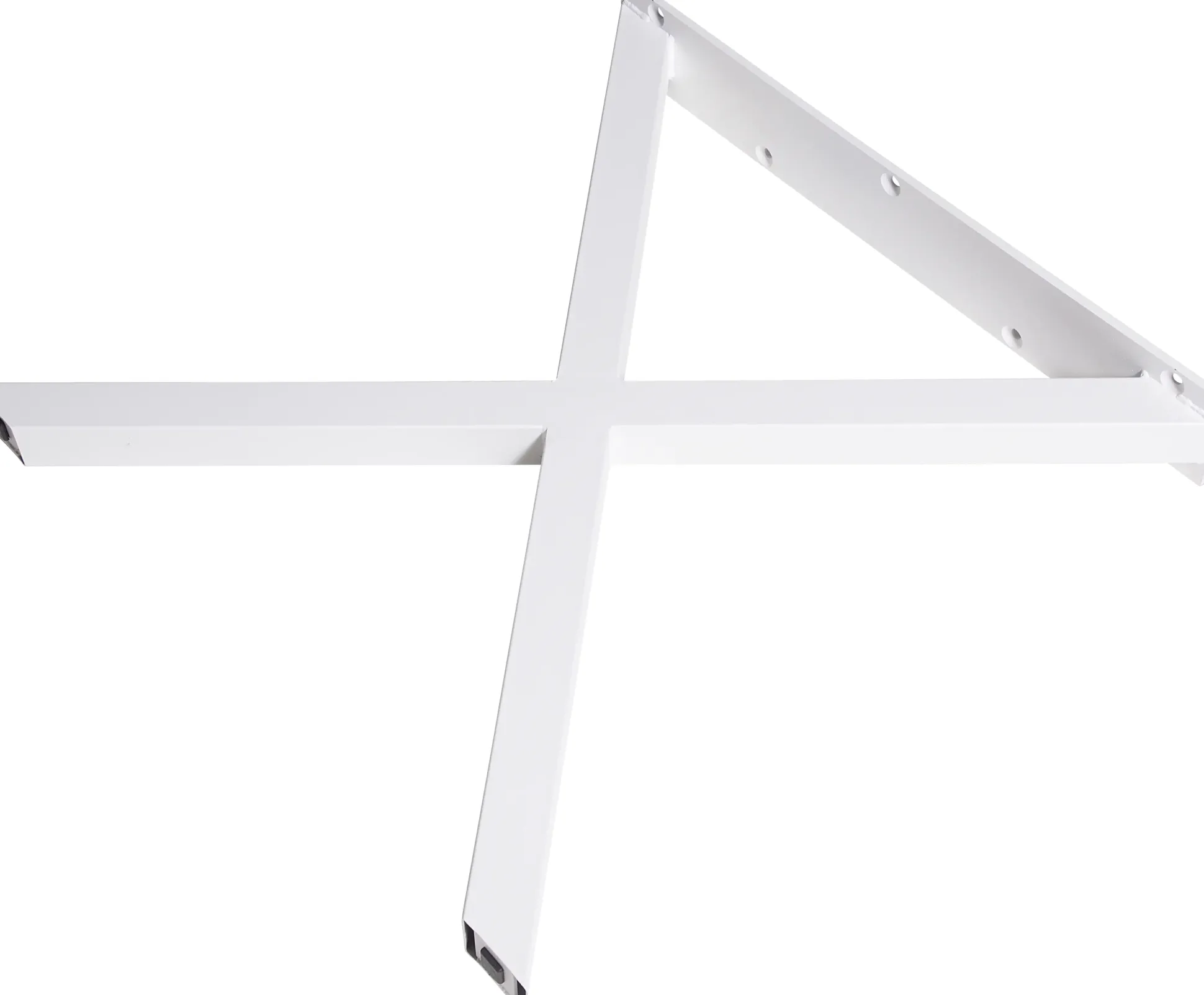 Dieda Tischbein X-Form weiß Maße (L x B x H): 71,0 x 70,0 x 10,0 cm