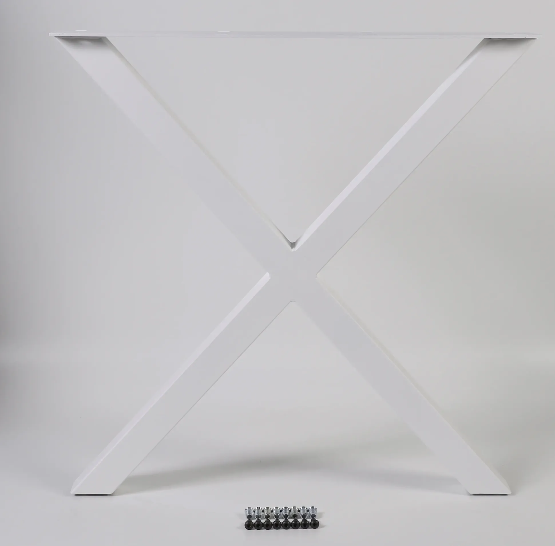 Dieda Tischbein X-Form weiß Maße (L x B x H): 71,0 x 70,0 x 10,0 cm