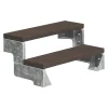 Dolle Außentreppe Gardentop 2 Stufen ohne Geländer, Breite 100 cm, Trimax, braun