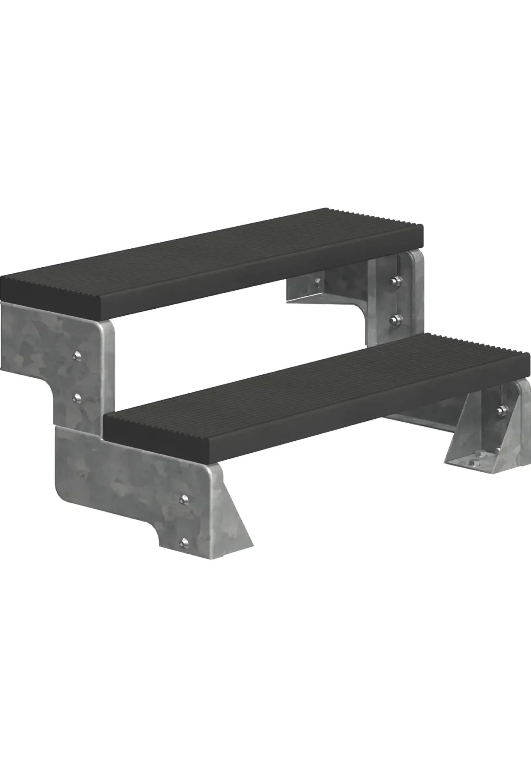 Dolle Außentreppe Gardentop 2 Stufen ohne Geländer, Breite 100 cm, Trimax, anthrazit