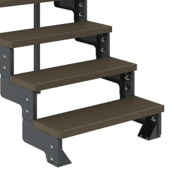 Dolle Außentreppe Trimax Gardentop 2 Stufen 100 cm inkl. einseitigem Geländer dunkelbraun