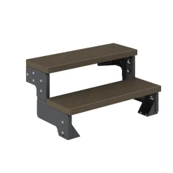 Dolle Außentreppe Trimax Gardentop 2 Stufen 80 cm ohne Geländer dunkelbraun