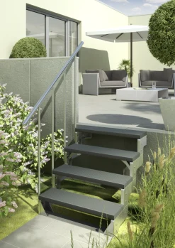 DOLLE Außentreppen Geländer für Gardentop Set 3 Steiggeländerset