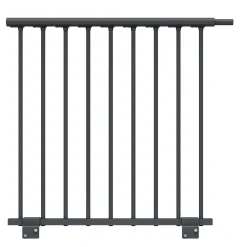 Dolle Brüstungsgeländer Erweiterungsset Gardenspin Aluminium 100 cm anthrazit