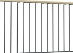 Dolle Brüstungsgeländer für Spindeltreppe Winnipeg Handlauf Buche 150 cm
