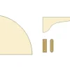 Dolle Eckboden-Set Classic 20 x 20 cm 19 mm leimholz