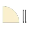 Dolle Eckboden-Set Design 30 x 30 cm, 22 mm, leimholz