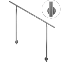 DOLLE Eingangsgeländer PS 513 Edelstahl 150 cm 2 Pfosten