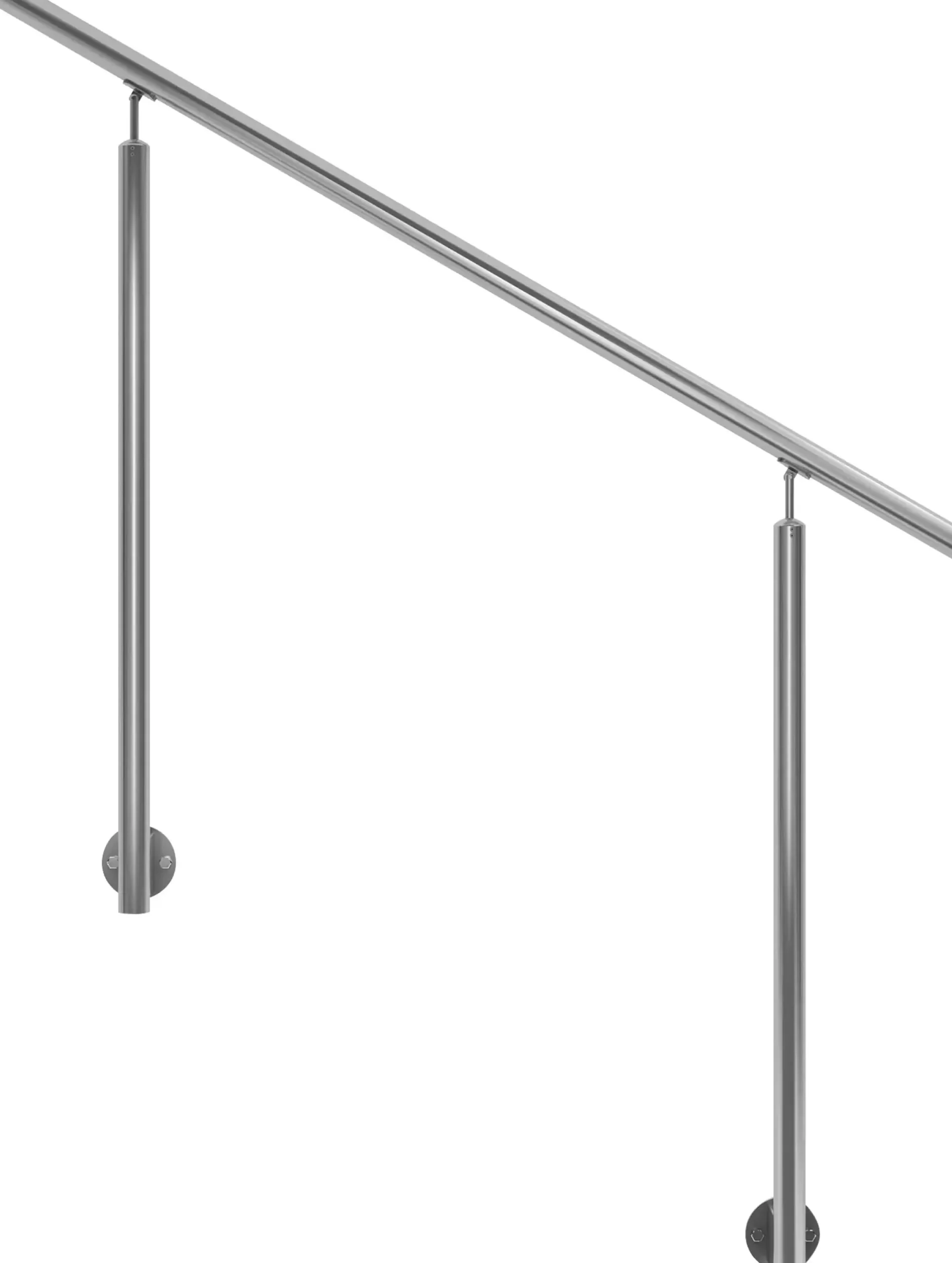 DOLLE Eingangsgeländer PS 512 Edelstahl 150 cm 2 Pfosten