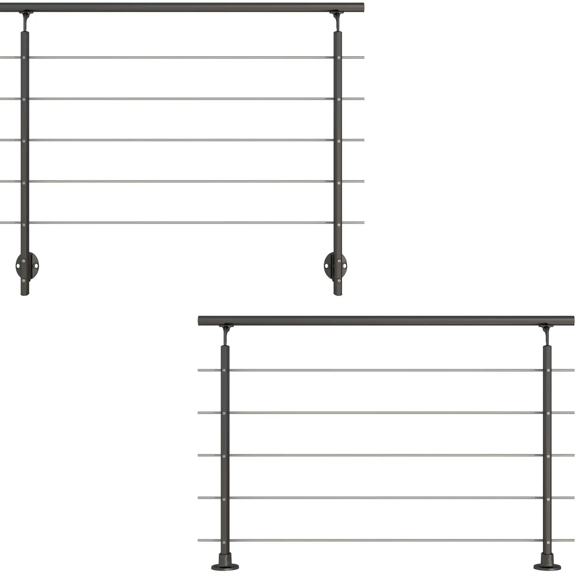 DOLLE Geländerset PS 151 Aluminium anthrazit 150 cm