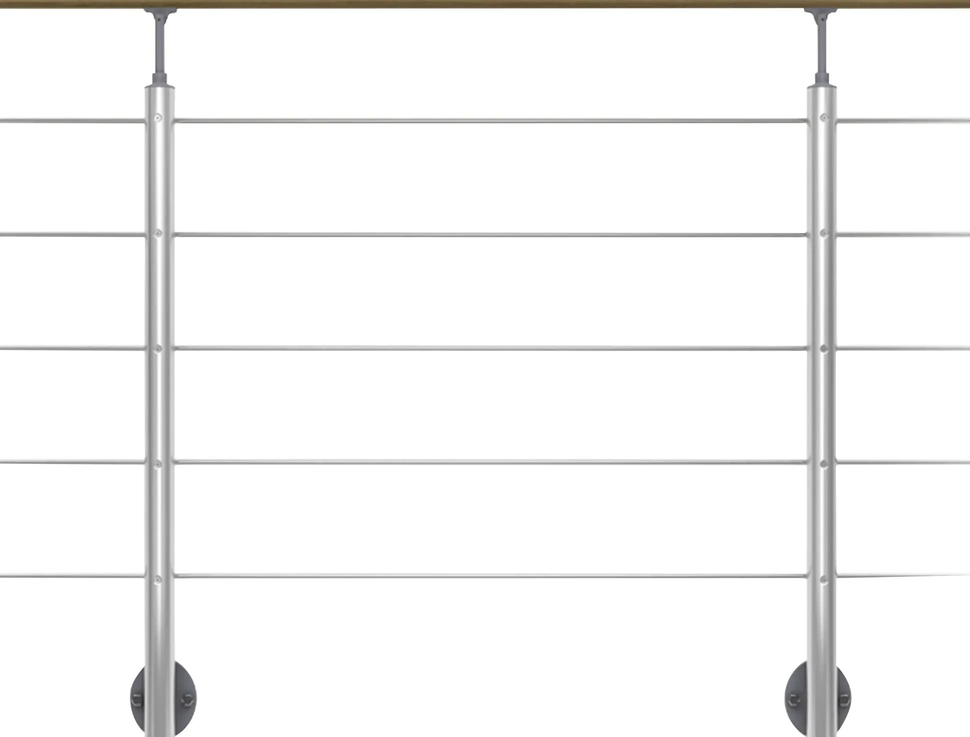 DOLLE Geländerset PS 031 Aluminium mit Buchehandlauf 150 cm
