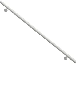 DOLLE Handlauf-Set Aluminium weiß, 150 cm, Ø 40 mm