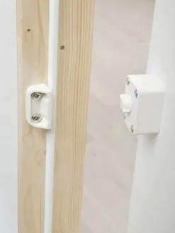 Dolle Kniestocktür Massivholzrahmen, weiß, 78 x 54 x 11,5 cm