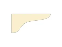 Dolle Konsole Holz Basic, Fichte roh, für 30er Regalböden