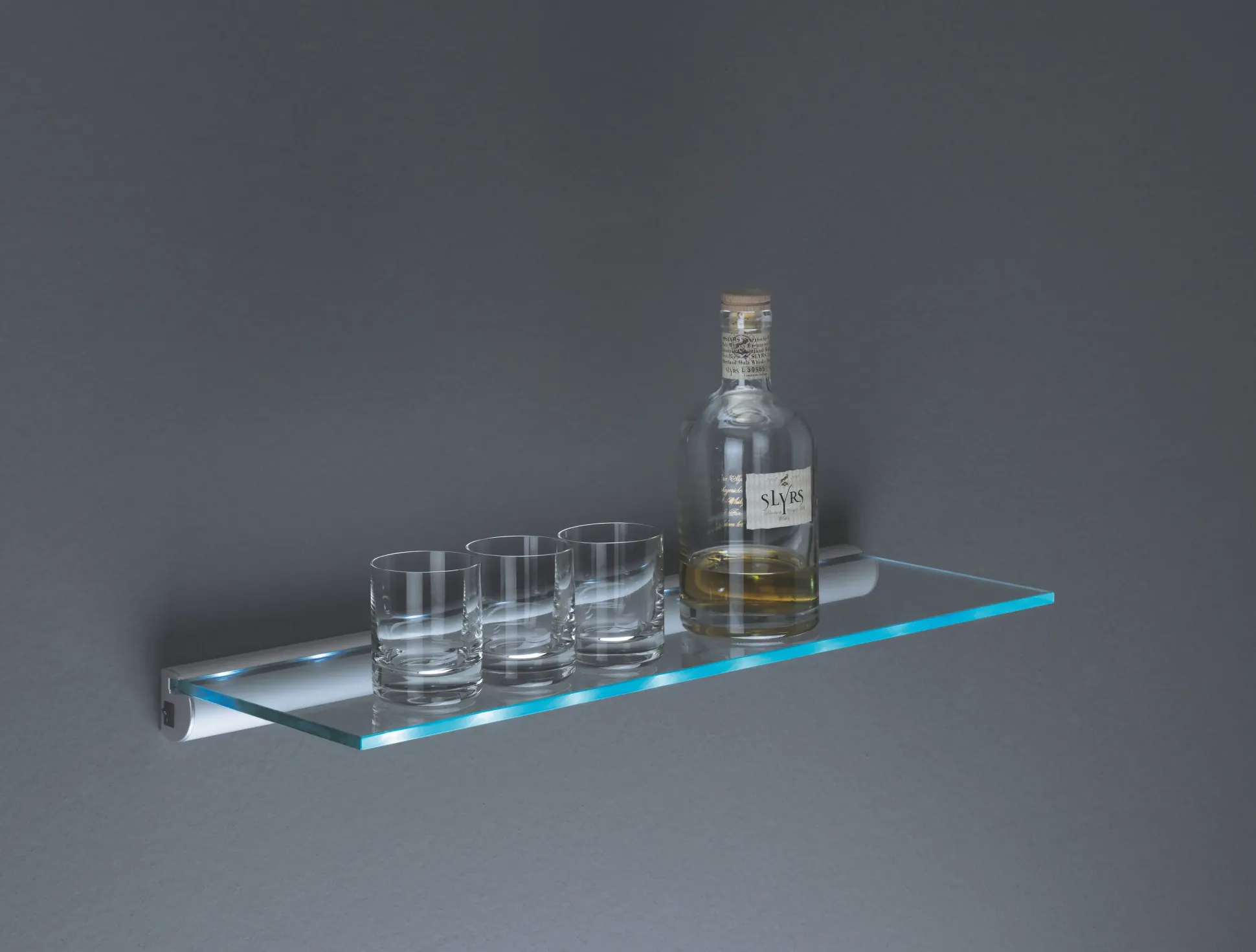 Dolle LED Regalträger Rail 80 cm silber